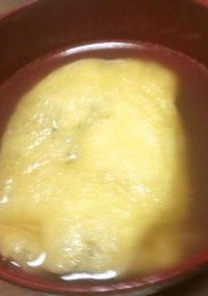巾着入りスープ(2種類のキノコ)-レシピのメイン写真