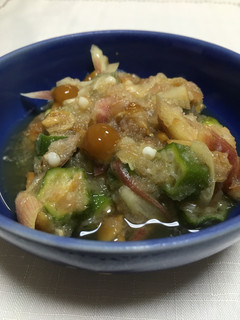 夏野菜となめこおろし-レシピのメイン写真
