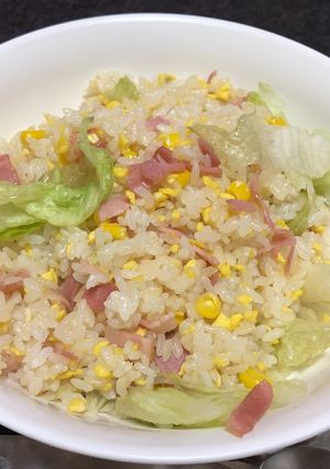 お家で簡単レタスチャーハン-レシピのメイン写真
