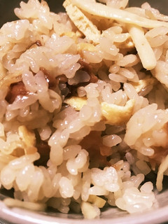夏バテを防ぐ生姜入り梅炊き込み御飯-レシピのメイン写真