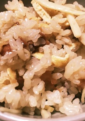 夏バテを防ぐ生姜入り梅炊き込み御飯-レシピのメイン写真