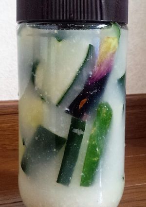 簡単キュウリとナスで水キムチ-レシピのメイン写真
