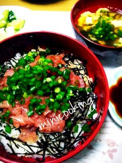 さっぱり♡たっぷり♪ネギトロ丼(´ڡ`♡-レシピのメイン写真