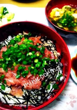 さっぱり♡たっぷり♪ネギトロ丼(´ڡ`♡-レシピのメイン写真