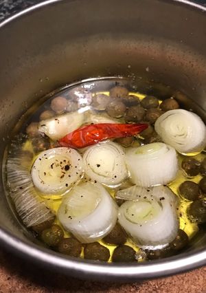 豆腐と白ネギのアヒージョ-レシピのメイン写真