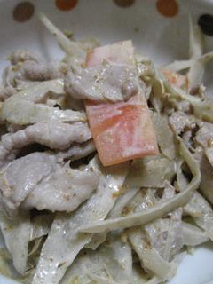 豚肉とごぼうのゴマサラダ-レシピのメイン写真