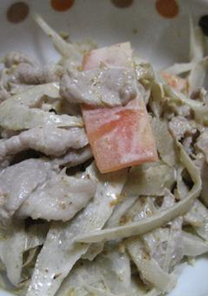 豚肉とごぼうのゴマサラダ-レシピのメイン写真