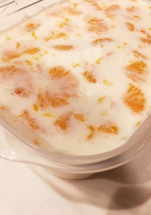 濃厚♡みかん入り牛乳寒天-レシピのメイン写真