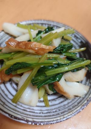 ほうれん草とちくわのめんつゆバター炒め-レシピのメイン写真