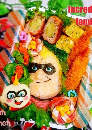 『Mr.インクレディブル』弁当♡キャラ弁-レシピのメイン写真