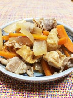 豚バラ・大根と油揚げの味噌炒め-レシピのメイン写真