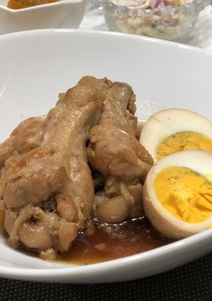 お酢で柔らか★手羽元と卵のさっぱり煮-レシピのメイン写真