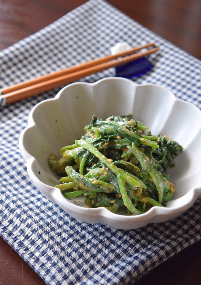 練り胡麻使用！ほうれん草の胡麻和え♪-レシピのメイン写真