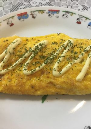 アスパラとチーズの簡単オムレツ-レシピのメイン写真