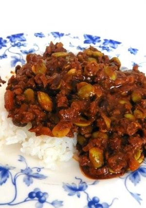 枝豆のキーマ味噌カレー-レシピのメイン写真