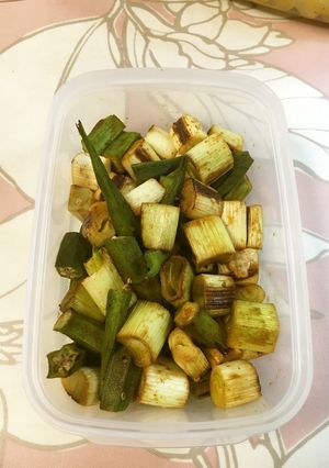 ねばねばオクラの長ネギカレー-レシピのメイン写真