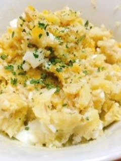 鯖缶で!マヨネーズ不要ヘルシーポテサラ-レシピのメイン写真