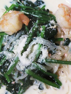 ダイエットに!豆乳白滝明太子スープパスタ-レシピのメイン写真