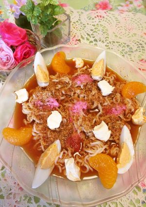 アーモンド等の冷やしラーメン♪旨辛味-レシピのメイン写真