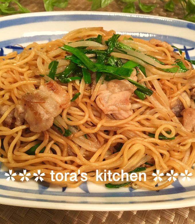 ごま油が香る絶品☘️醤油焼きそば-レシピのメイン写真