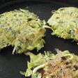 思わぬ発見♪春菊入りお好み焼き
