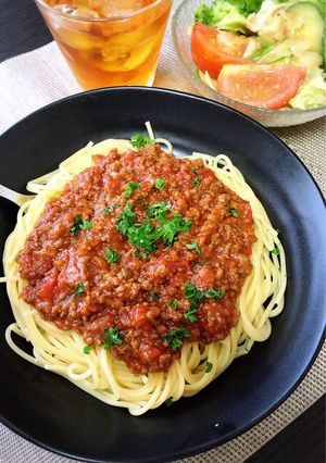 お気に入りのミートソースパスタ-レシピのメイン写真