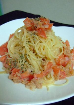 ツナとトマトのカッペリーニ-レシピのメイン写真