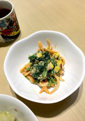 ほうれん草とツナのオイマヨサラダ-レシピのメイン写真