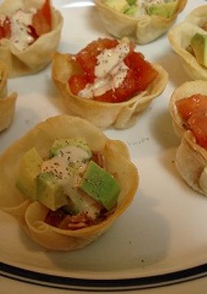 餃子カップで♪簡単おしゃれな前菜サラダ-レシピのメイン写真