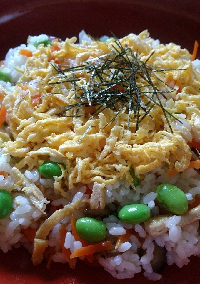 枝豆ちらし寿司【柏市学校給食】-レシピのメイン写真