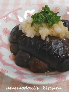 蒸し茄子におろしとポン酢添え-レシピのメイン写真