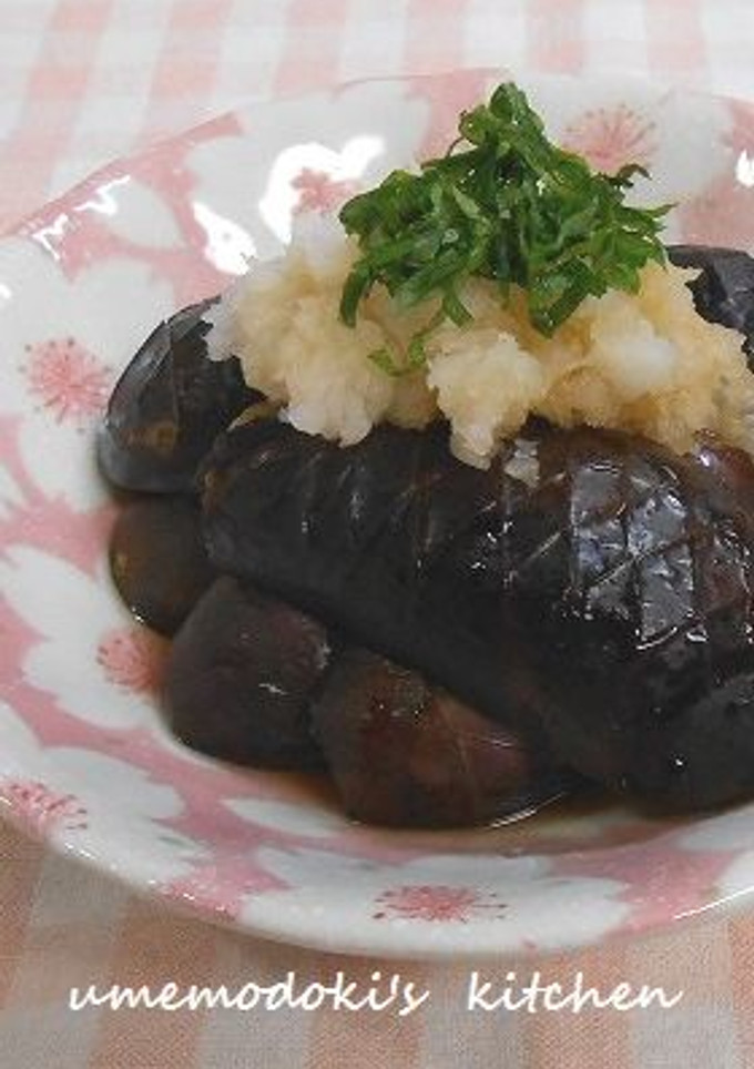 蒸し茄子におろしとポン酢添え-レシピのメイン写真