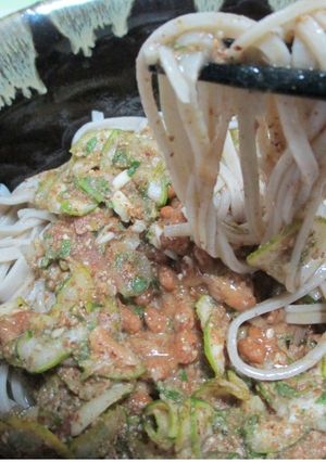 納豆冷や汁ぶっかけ蕎麦-レシピのメイン写真