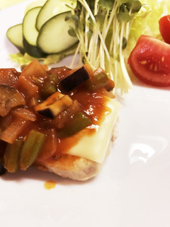 ワンフライパン♬かじきソテー夏野菜ソース-レシピのメイン写真