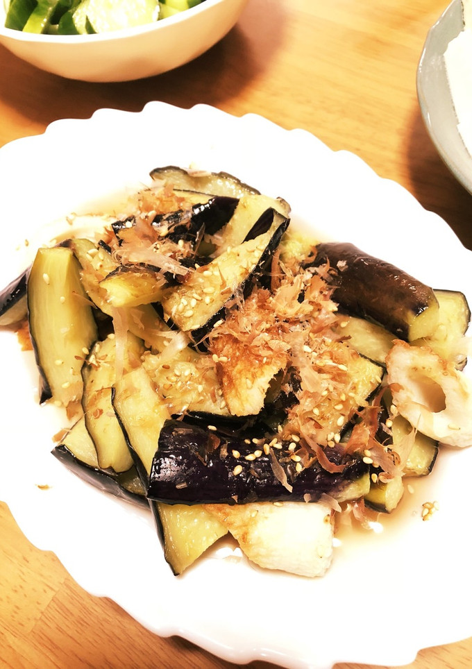 揚げナスと竹輪の煮びたし-レシピのメイン写真