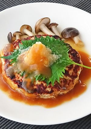 豆腐ハンバーグのバタぽんソースがけ-レシピのメイン写真