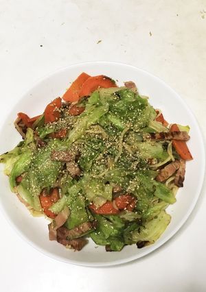 サッポロ塩ラーメンの塩焼きそば風-レシピのメイン写真
