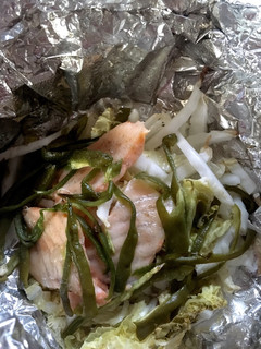 鮭のあらと野菜のホイル焼き-レシピのメイン写真