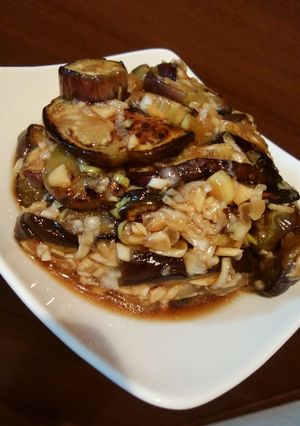 うま！焼きなすの香味ダレ漬け-レシピのメイン写真