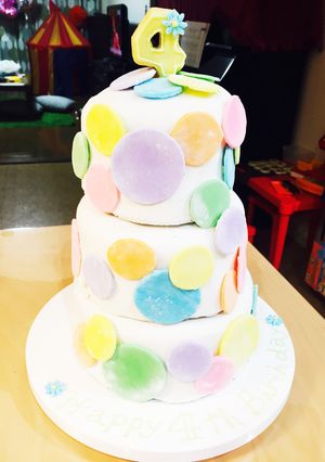 ３段ケーキ-レシピのメイン写真