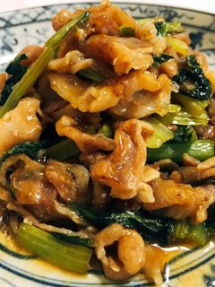 豚肉と小松菜の炒め物-レシピのメイン写真