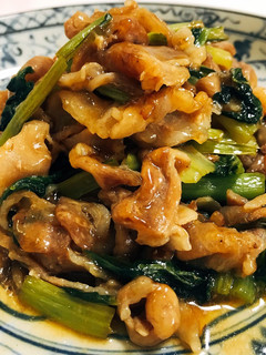 豚肉と小松菜の炒め物-レシピのメイン写真