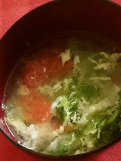 レタスとトマトのたまごスープ-レシピのメイン写真