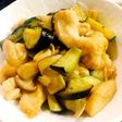 ナスと鶏胸肉のココナッツオイル醤油炒め