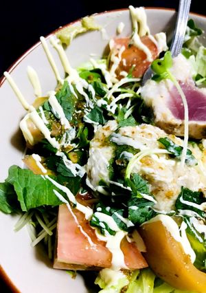 サラダまぐろステーキ丼-レシピのメイン写真