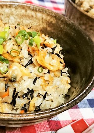 ミネラル豊富！あさりとひじきの炊込みご飯-レシピのメイン写真