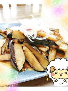 マクロビ☆揚げなすの香味だれ和え-レシピのメイン写真
