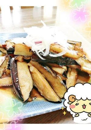 マクロビ☆揚げなすの香味だれ和え-レシピのメイン写真