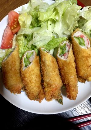 アスパラとカニカマの豚肉巻き-レシピのメイン写真