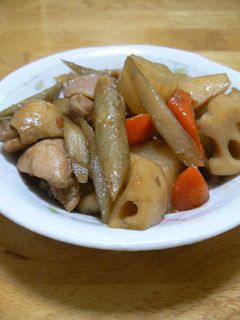 鶏肉と根菜の照り煮-レシピのメイン写真